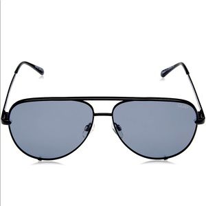 Quay Australia High Key Mini Aviators in “Smoke”
